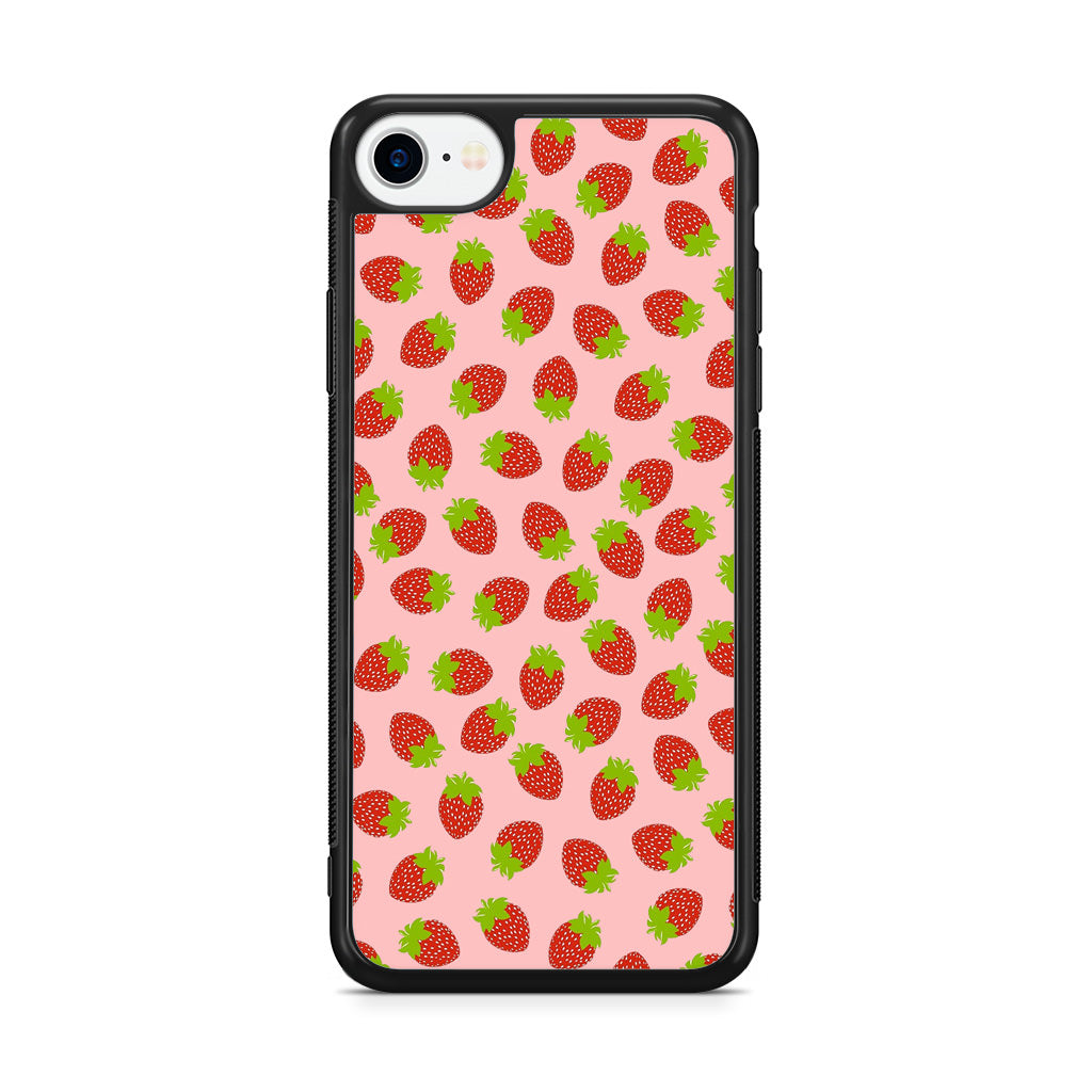 Strawberries Pattern iPhone SE 3rd Gen 2022 Case