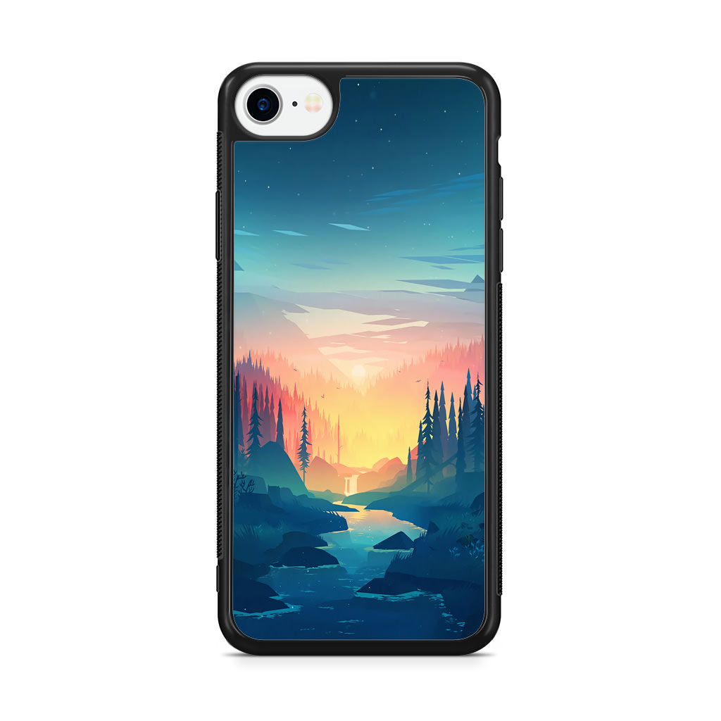 Sunset at The River iPhone SE 3rd Gen 2022 Case