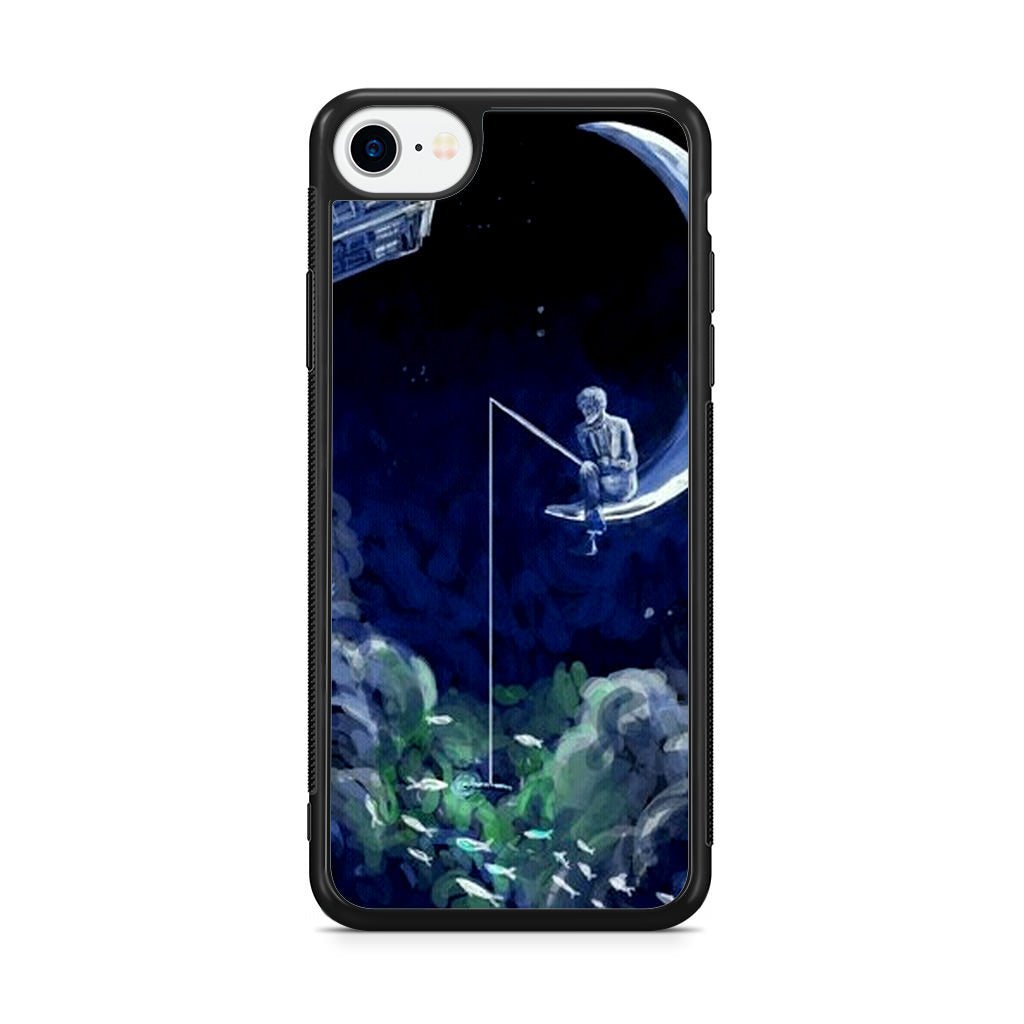 Tardis Walking To The Moon iPhone SE 3rd Gen 2022 Case