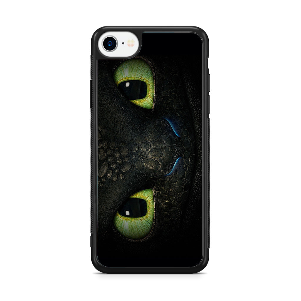 Toothless Dragon Eyes Close Up iPhone SE 3rd Gen 2022 Case
