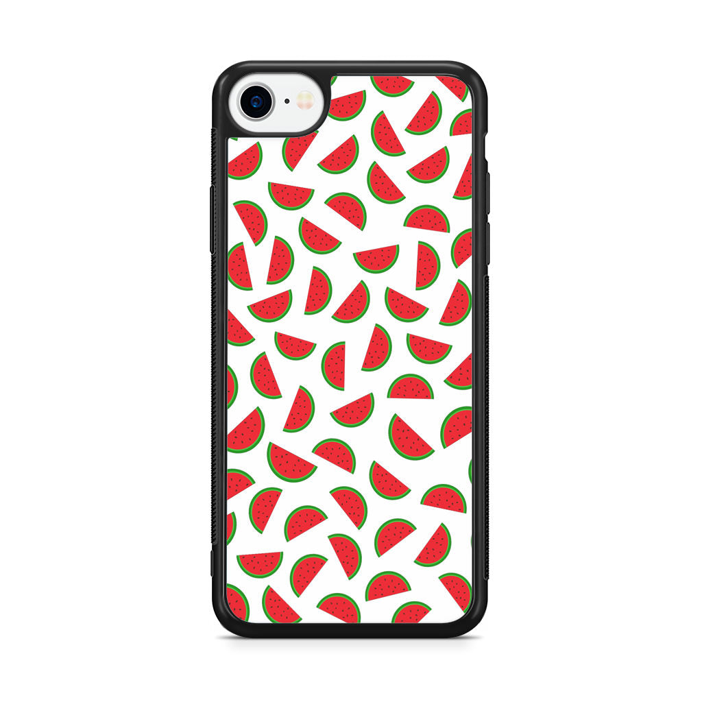 Watermelon Fruit Pattern White iPhone SE 3rd Gen 2022 Case