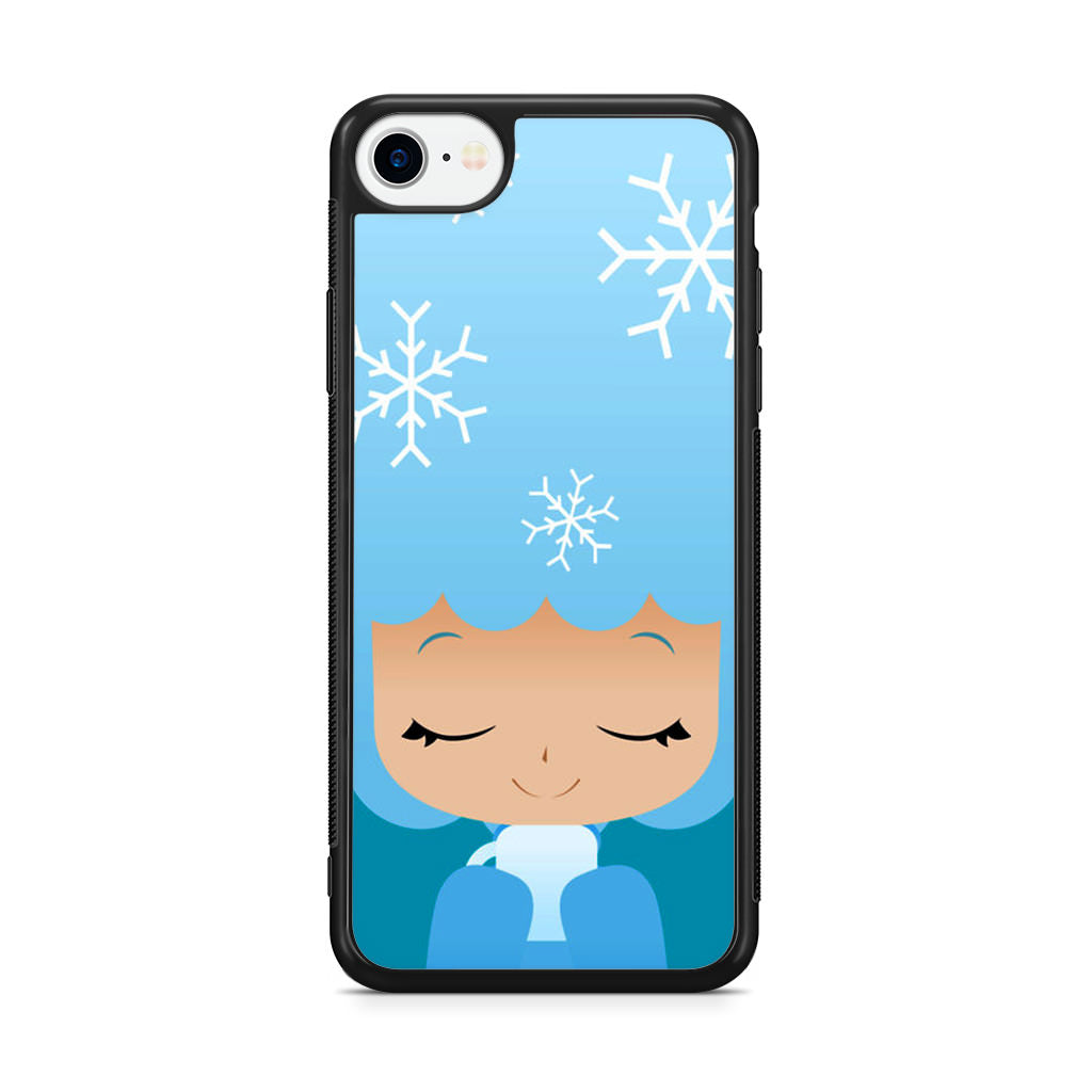 Winter Afro Girl iPhone SE 3rd Gen 2022 Case