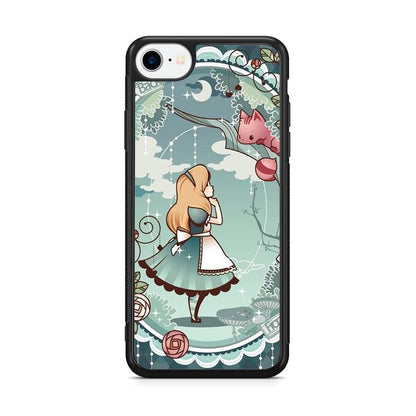 Alice And Cheshire Cat Poster iPhone SE 3rd Gen 2022 Case