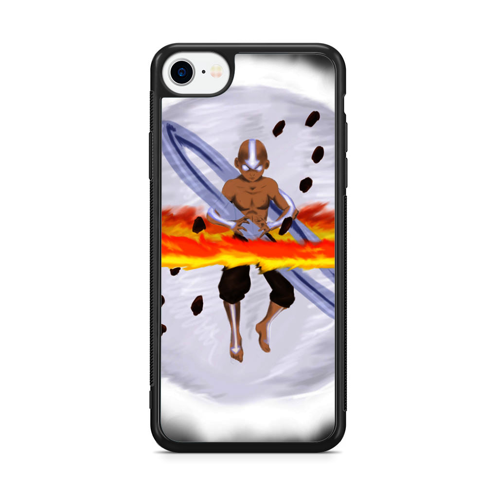 Avatar Aang Controls Four Elements iPhone SE 3rd Gen 2022 Case