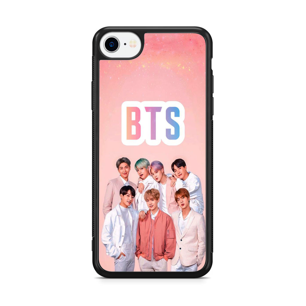 BTS Member in Pink iPhone SE 3rd Gen 2022 Case