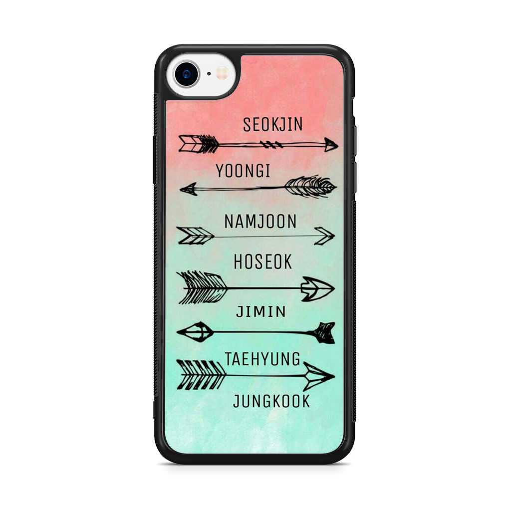 BTS Members Name iPhone SE 3rd Gen 2022 Case