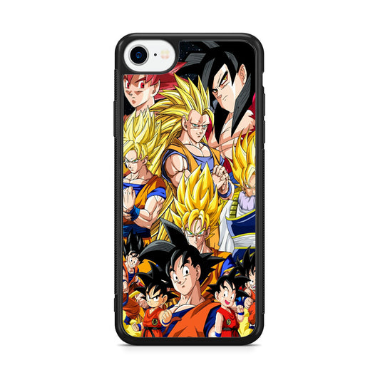 Dragon Ball Z Son Goku Transformation iPhone SE 3rd Gen 2022 Case
