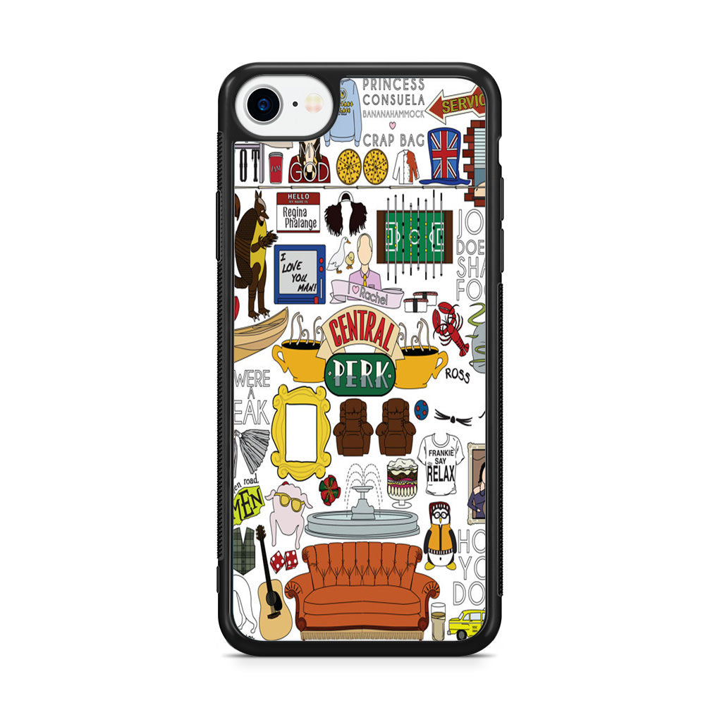 Friends TV Show Central Perk Sticker iPhone SE 3rd Gen 2022 Case