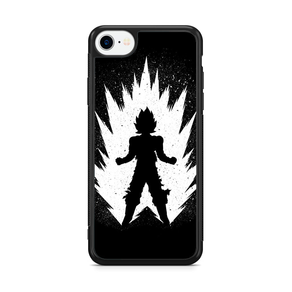 Goku Super Saiyan Black White iPhone SE 3rd Gen 2022 Case