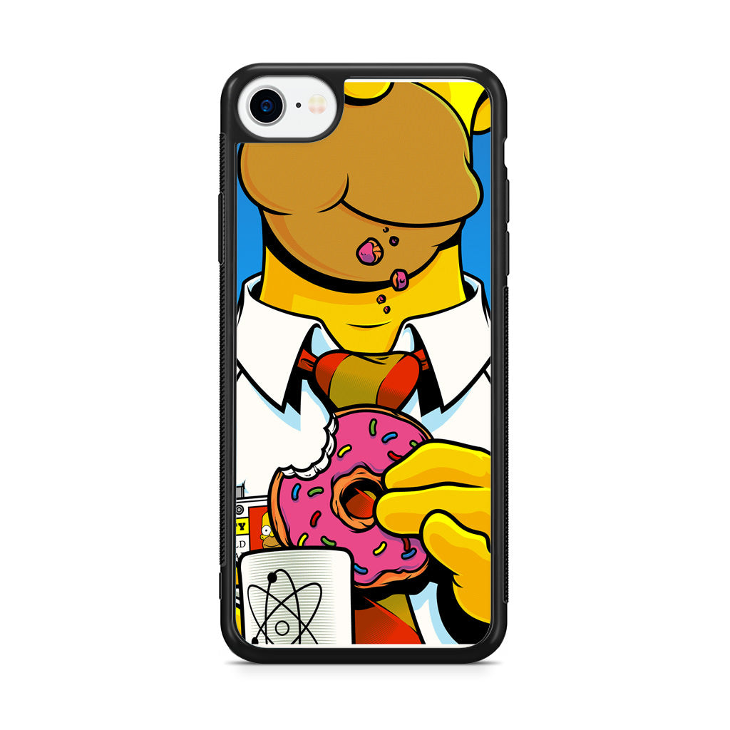 Homer Eats Donut iPhone SE 3rd Gen 2022 Case