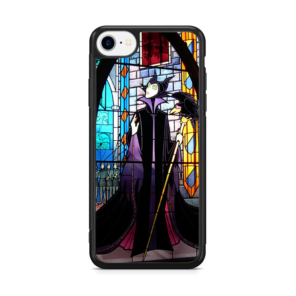 Maleficent Sleeping Beauty Glass Art iPhone SE 3rd Gen 2022 Case