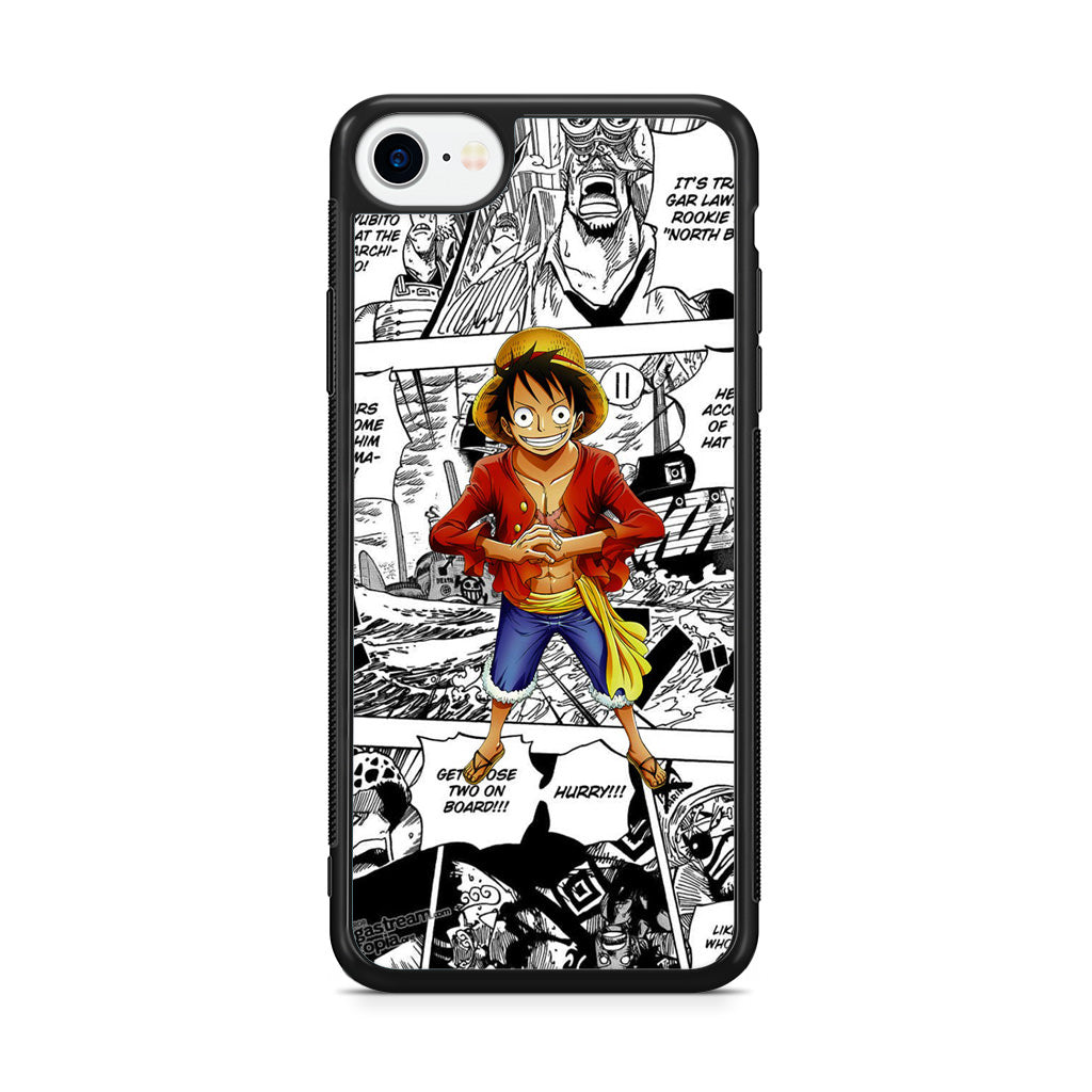One Piece Luffy Comics iPhone SE 3rd Gen 2022 Case