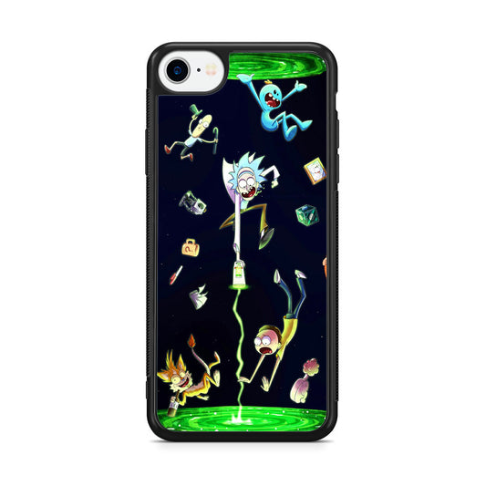 Rick And Morty Portal Fall iPhone SE 3rd Gen 2022 Case