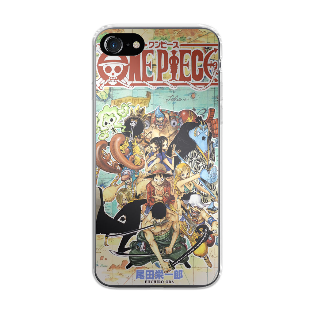 One Piece Comic Straw Hat Pirate iPhone SE 3rd Gen 2022 Case