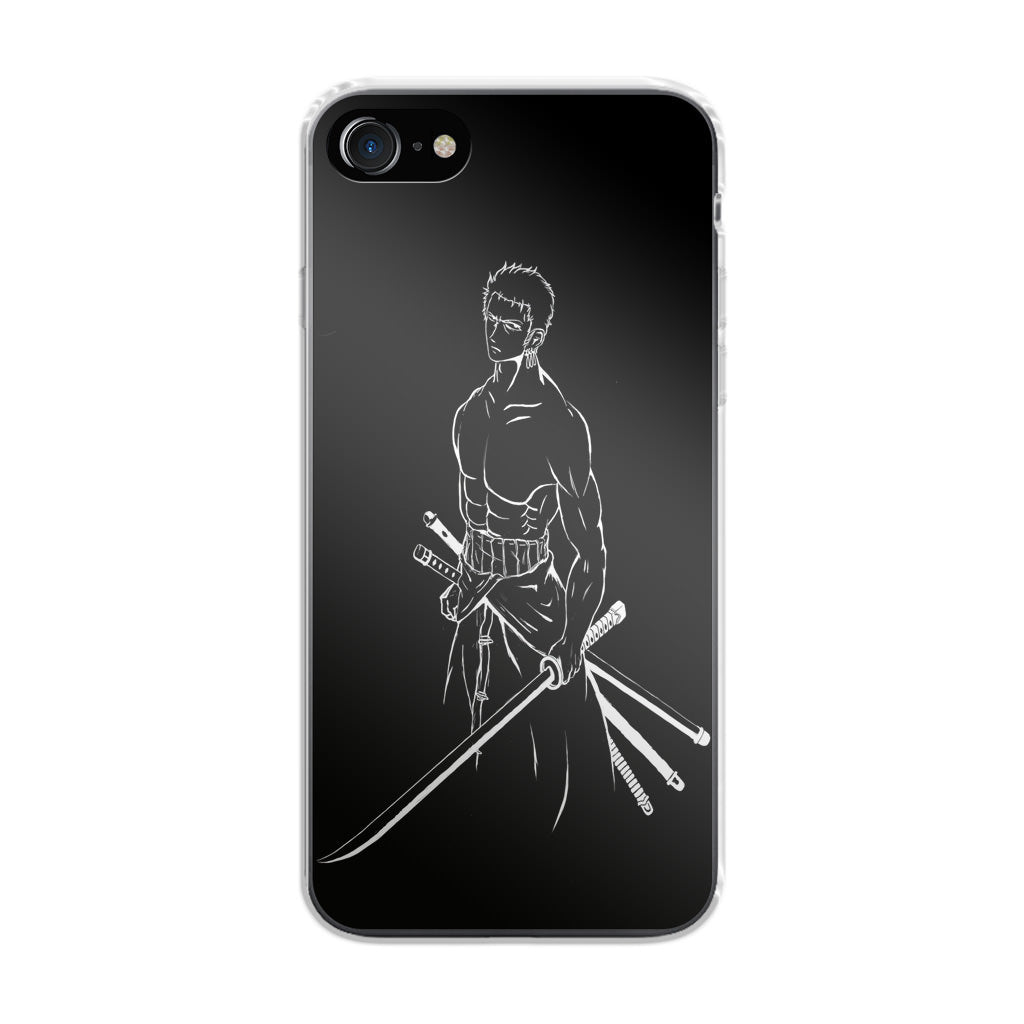 Roronoa Zoro Outlines iPhone SE 3rd Gen 2022 Case
