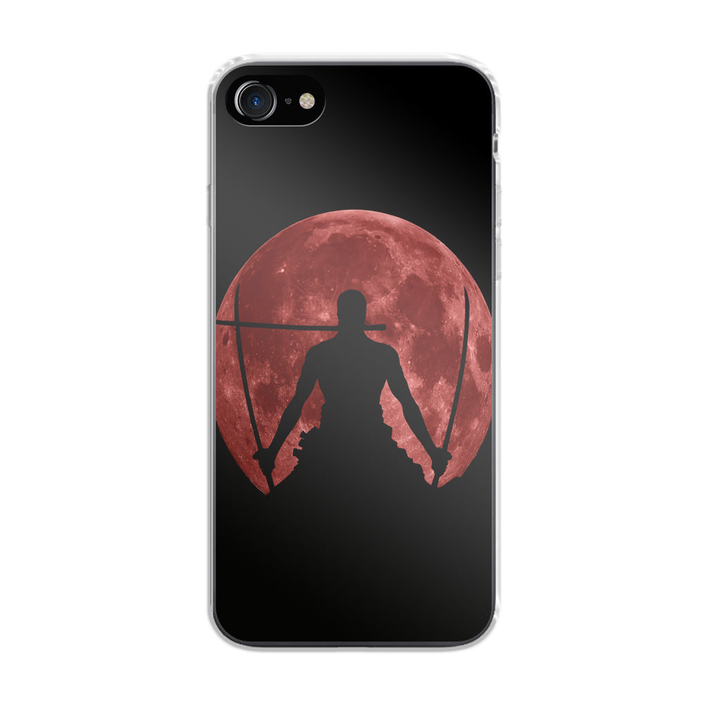 Silhouette Of Zoro In Santoryu Mode iPhone SE 3rd Gen 2022 Case