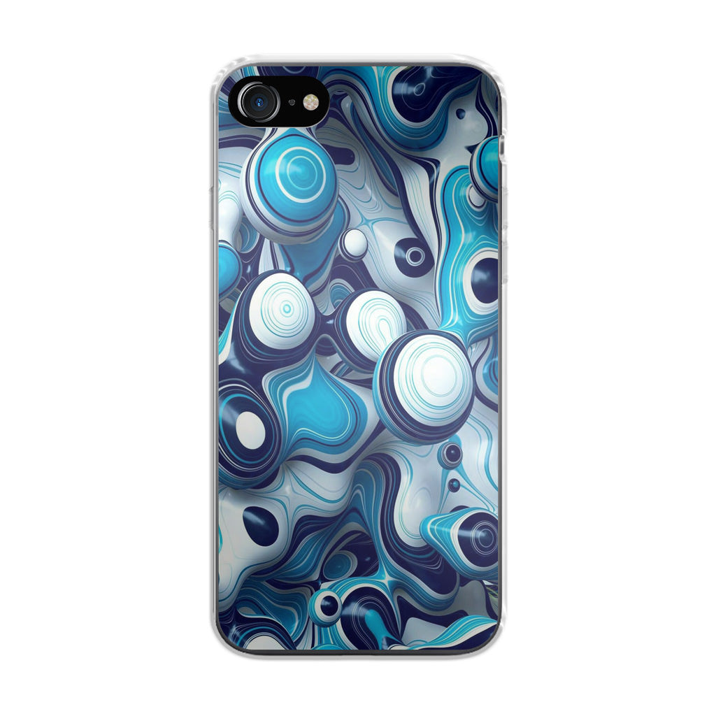 Abstract Art All Blue iPhone SE 3rd Gen 2022 Case