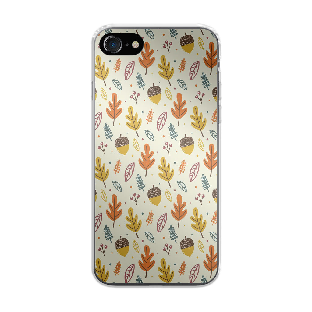 Autumn Things Pattern iPhone SE 3rd Gen 2022 Case