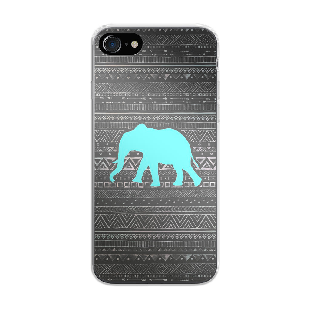 Aztec Elephant Turquoise iPhone SE 3rd Gen 2022 Case