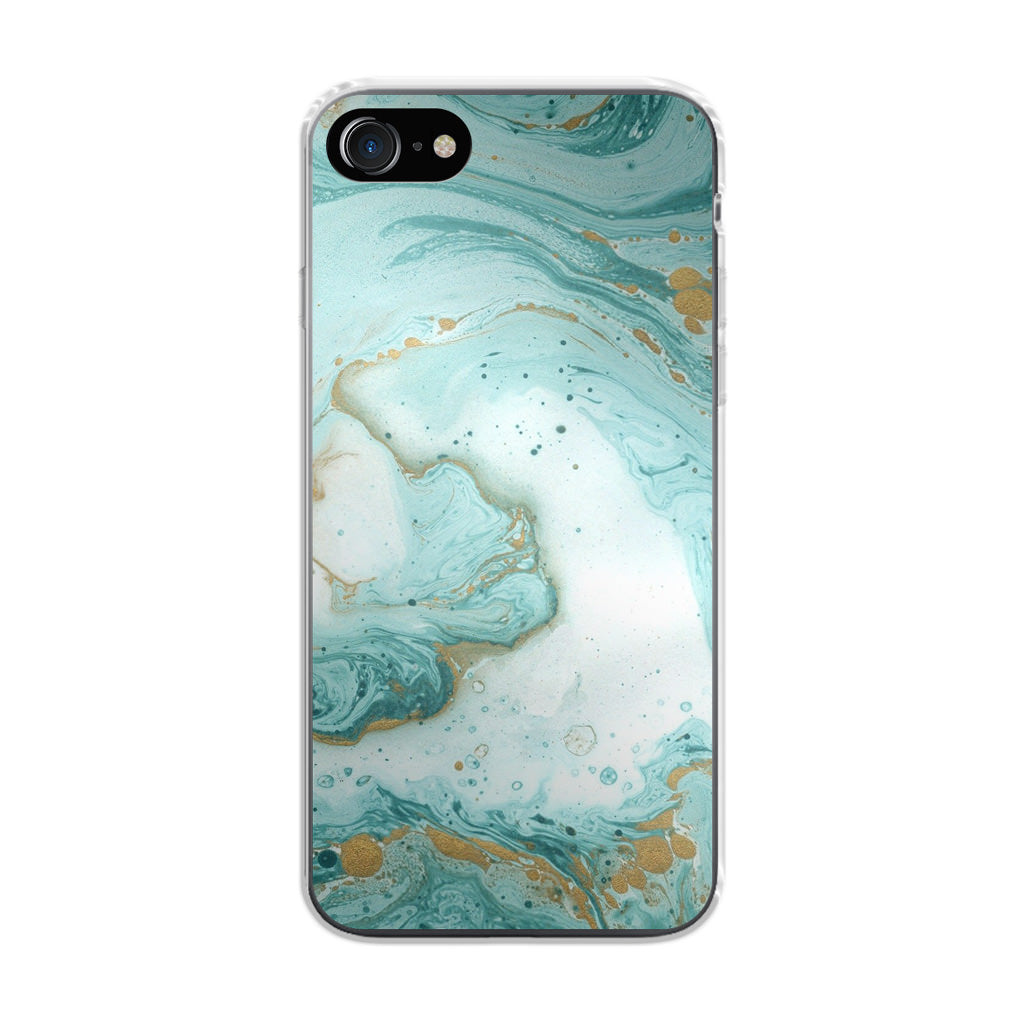 Azure Water Glitter iPhone SE 3rd Gen 2022 Case