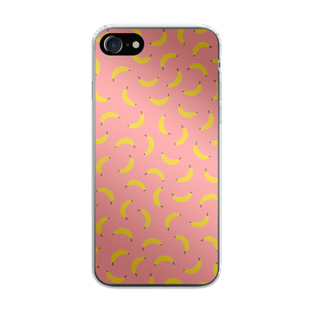 Bananas Fruit Pattern Pink iPhone SE 3rd Gen 2022 Case