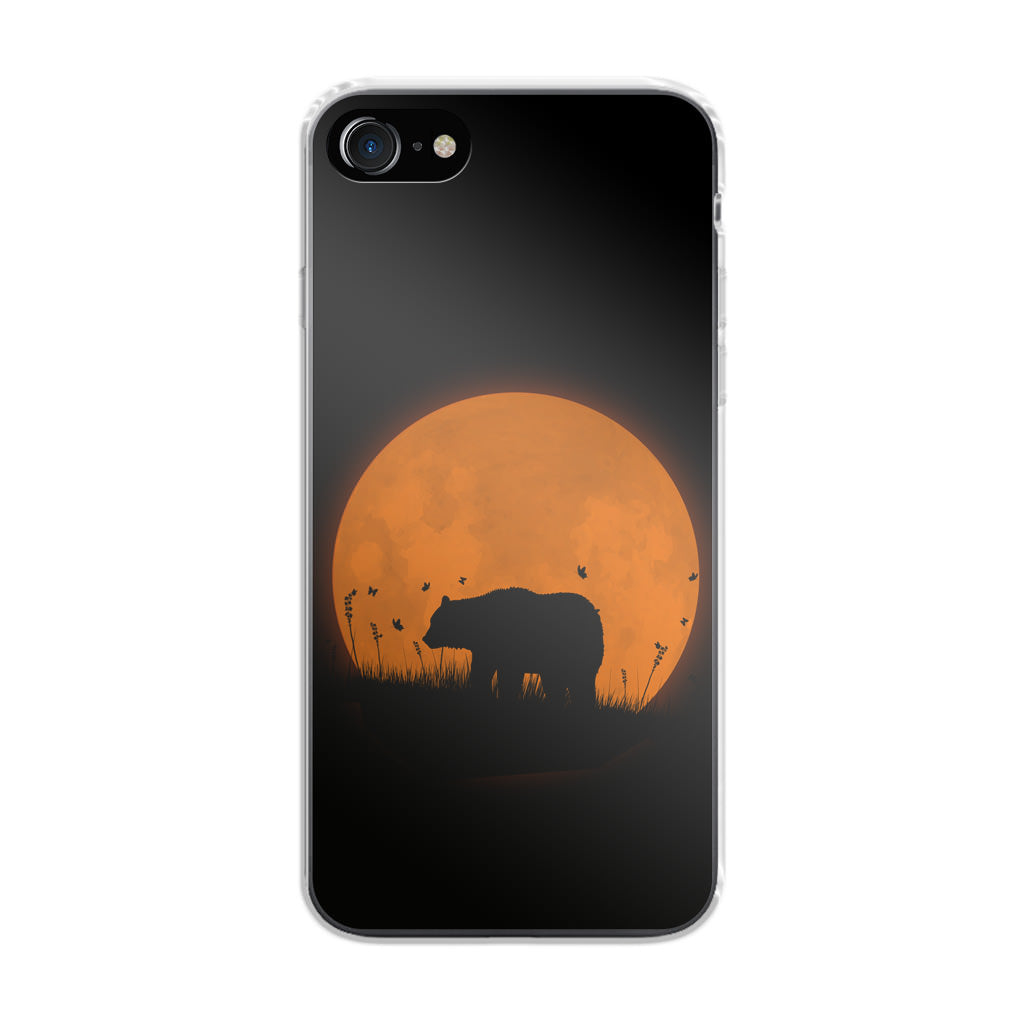Bear Silhouette iPhone SE 3rd Gen 2022 Case