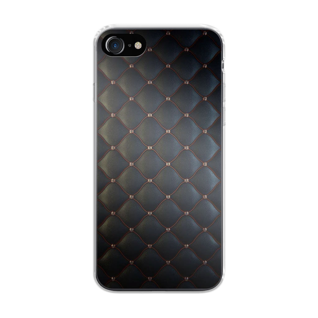 Black Royal Pattern iPhone SE 3rd Gen 2022 Case