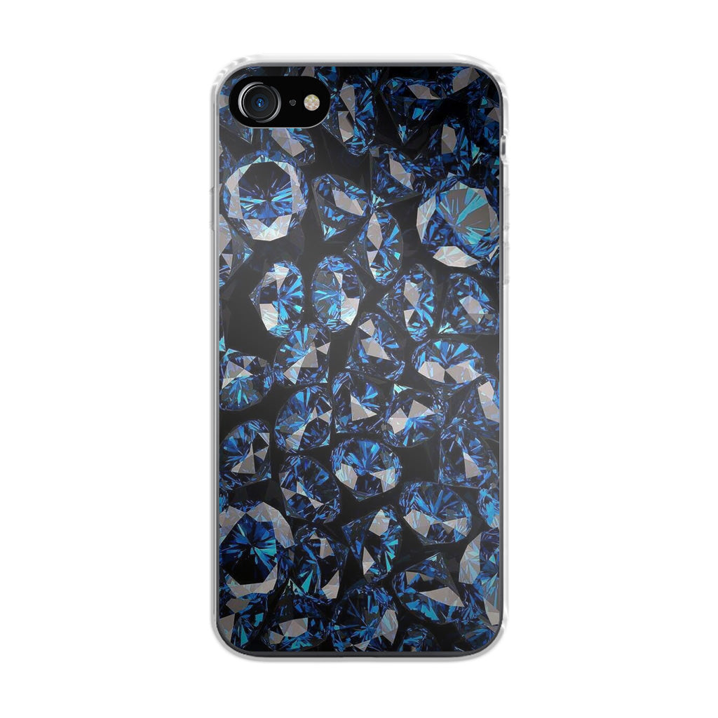 Blue Diamonds Pattern iPhone SE 3rd Gen 2022 Case