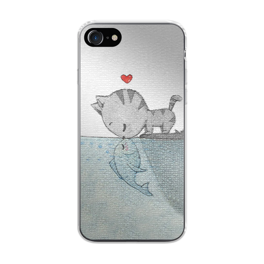 Cat Fish Kisses iPhone SE 3rd Gen 2022 Case