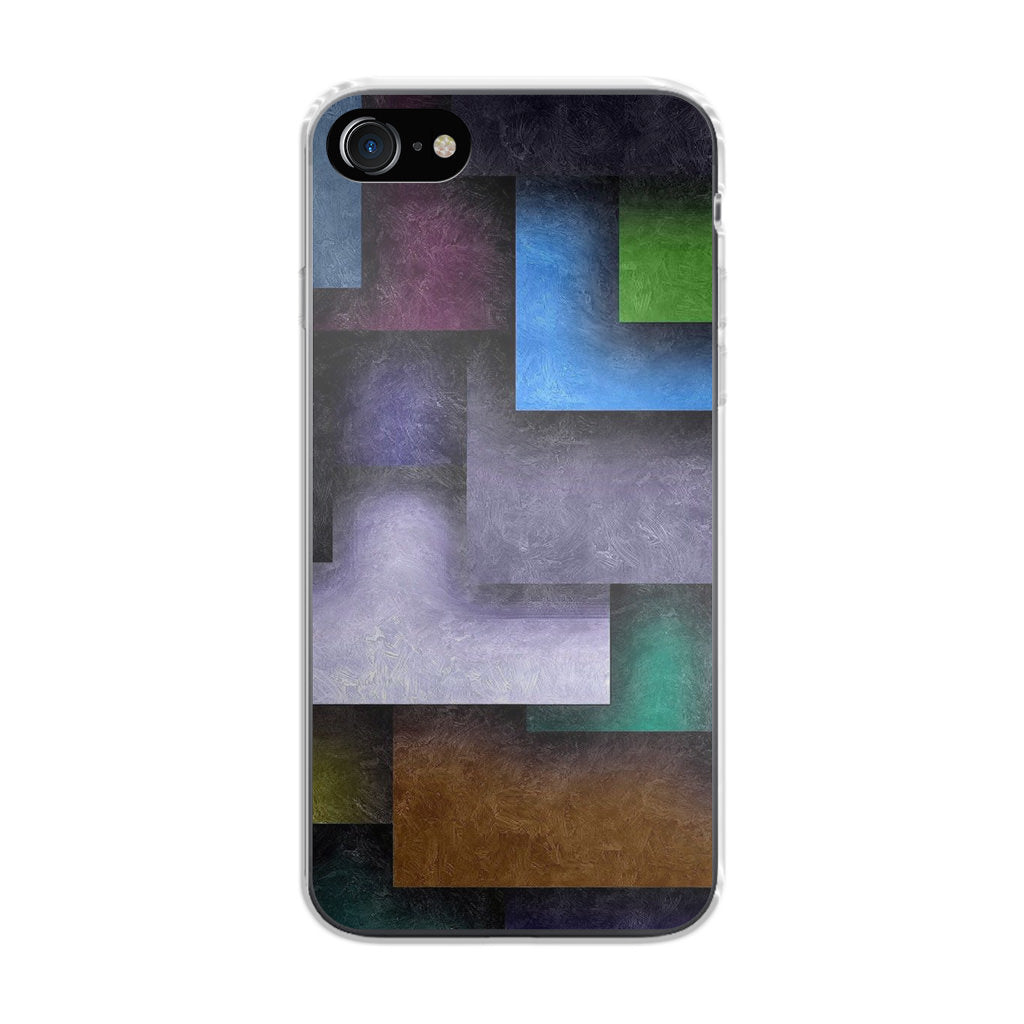 Colorful Rectangel Art iPhone SE 3rd Gen 2022 Case