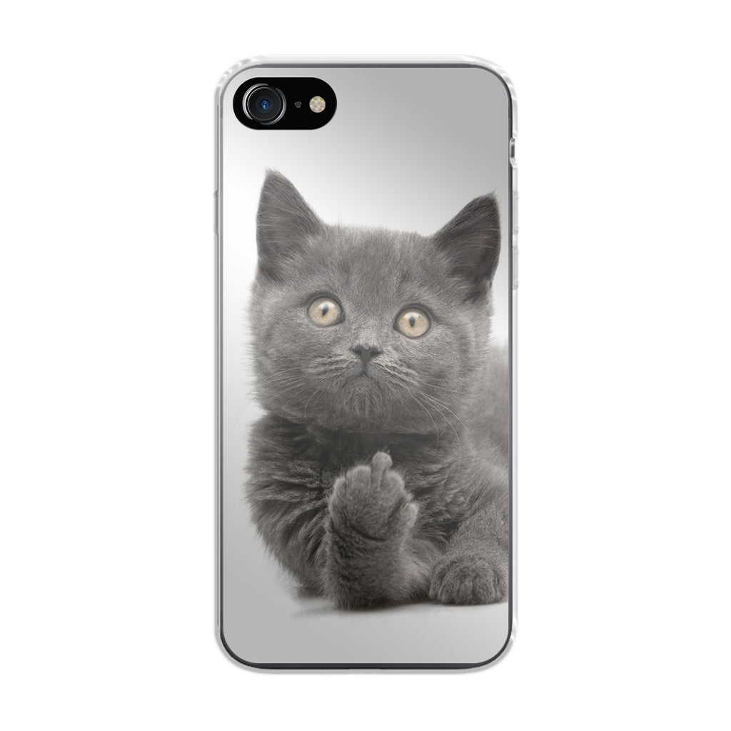 Finger British Shorthair Cat iPhone SE 3rd Gen 2022 Case