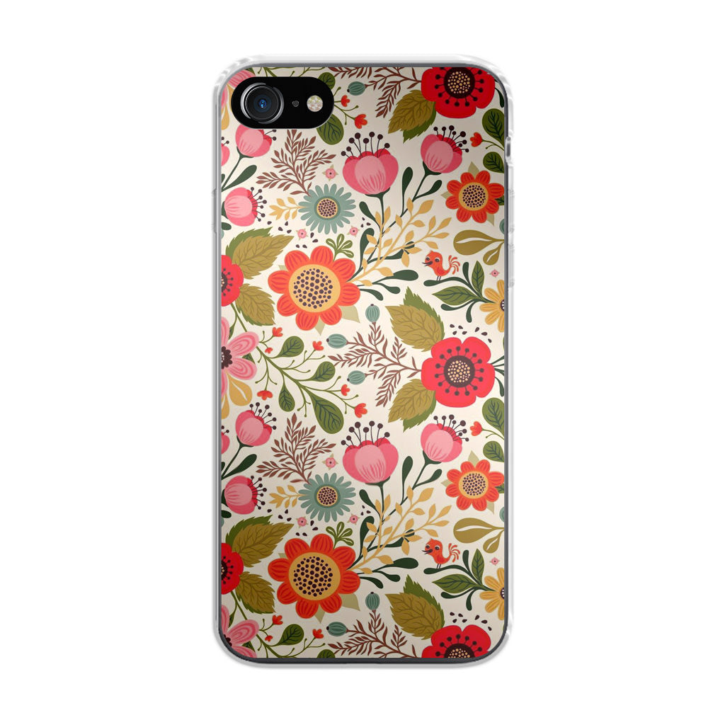 Hello Spring Pattern iPhone SE 3rd Gen 2022 Case