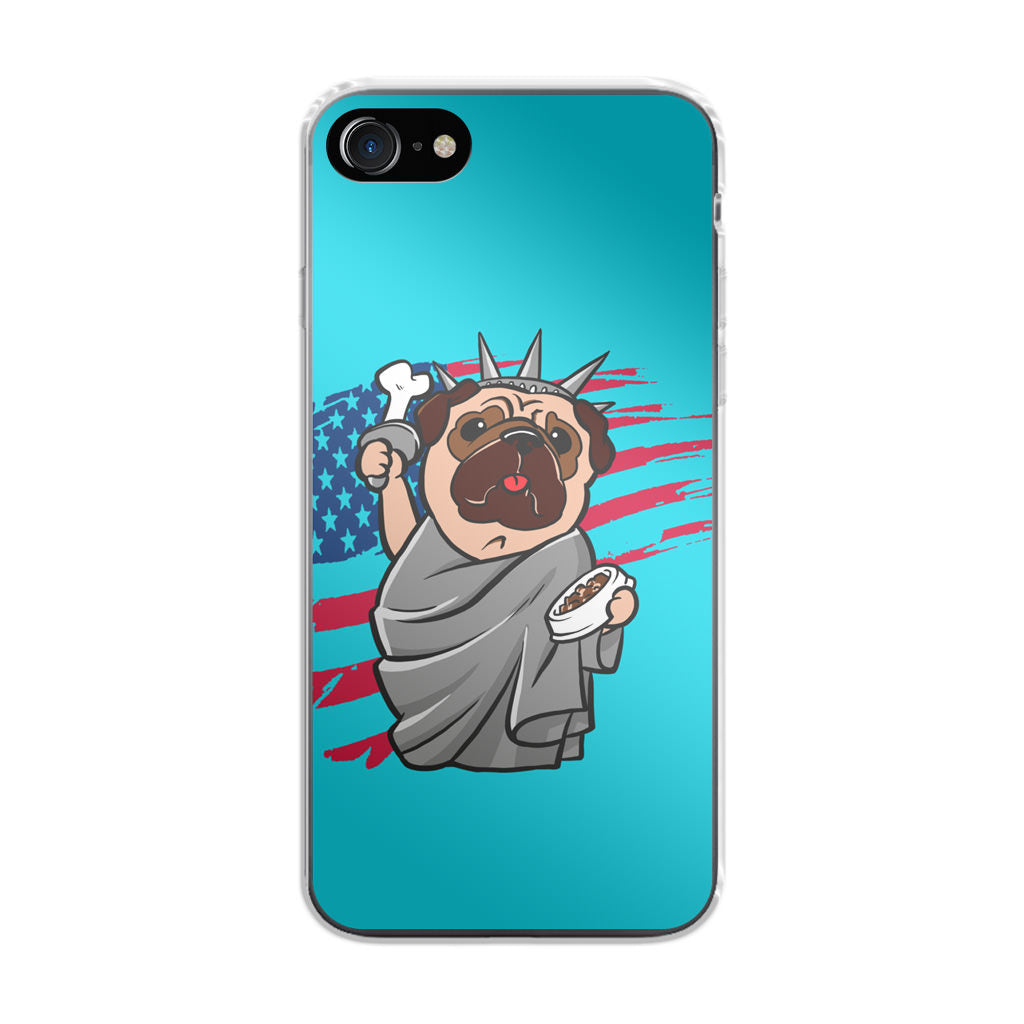 Independence Day Pug iPhone SE 3rd Gen 2022 Case