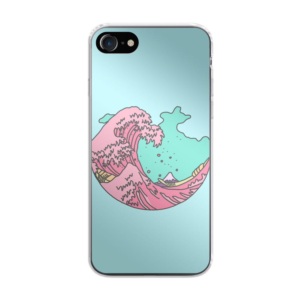Japanese Pastel Wave iPhone SE 3rd Gen 2022 Case