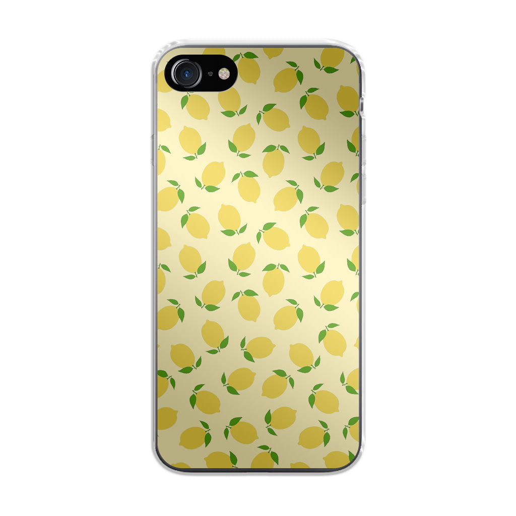 Lemons Fruit Pattern iPhone SE 3rd Gen 2022 Case