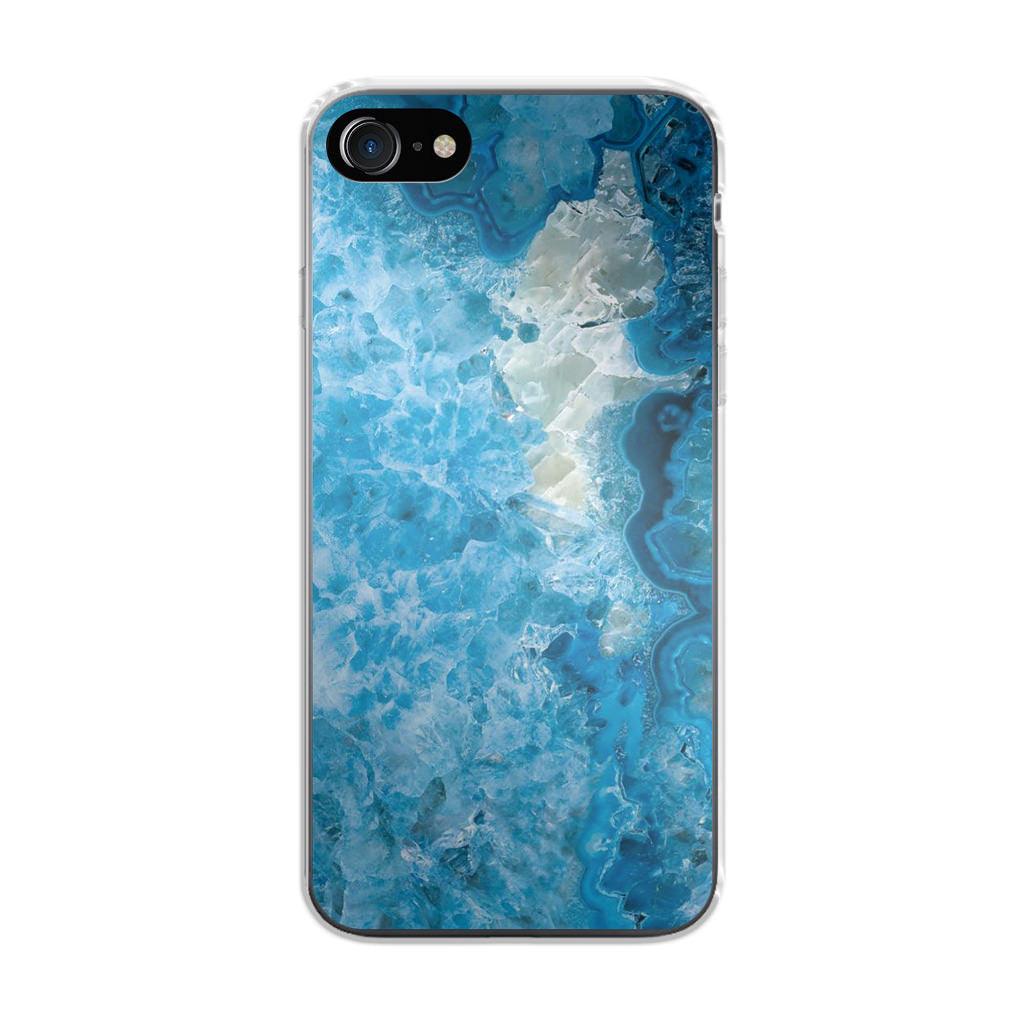 Navy Blue Marble iPhone SE 3rd Gen 2022 Case