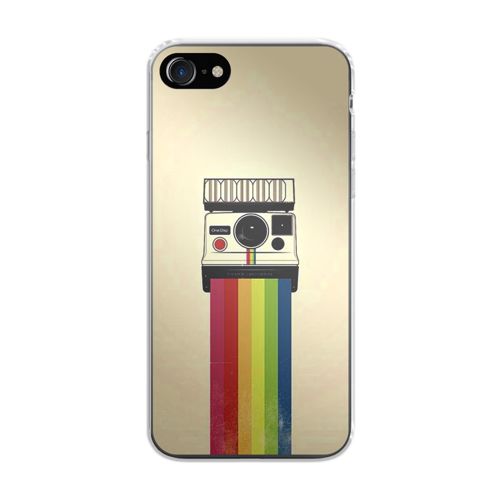 Polaroid Camera Colorful Rainbow iPhone SE 3rd Gen 2022 Case
