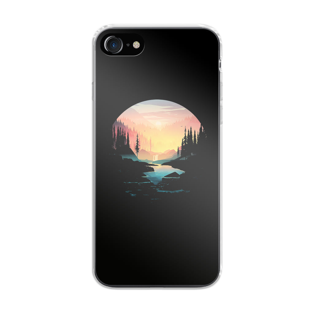 River Path at Dusk iPhone SE 3rd Gen 2022 Case