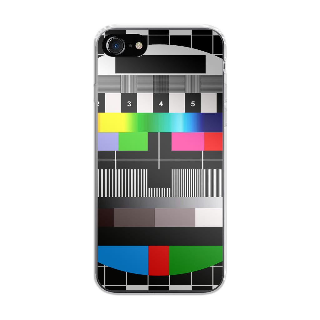 Scheme Pause TV Colorful Mesh iPhone SE 3rd Gen 2022 Case