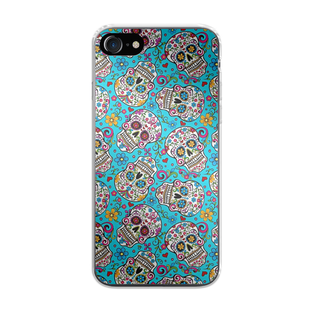 Skull Floral Sugar iPhone SE 3rd Gen 2022 Case