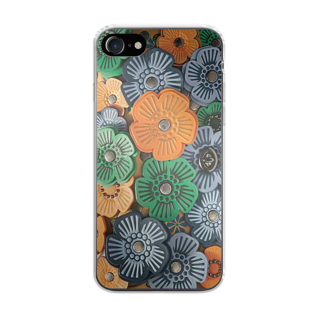 Tea Rose Applique iPhone SE 3rd Gen 2022 Case