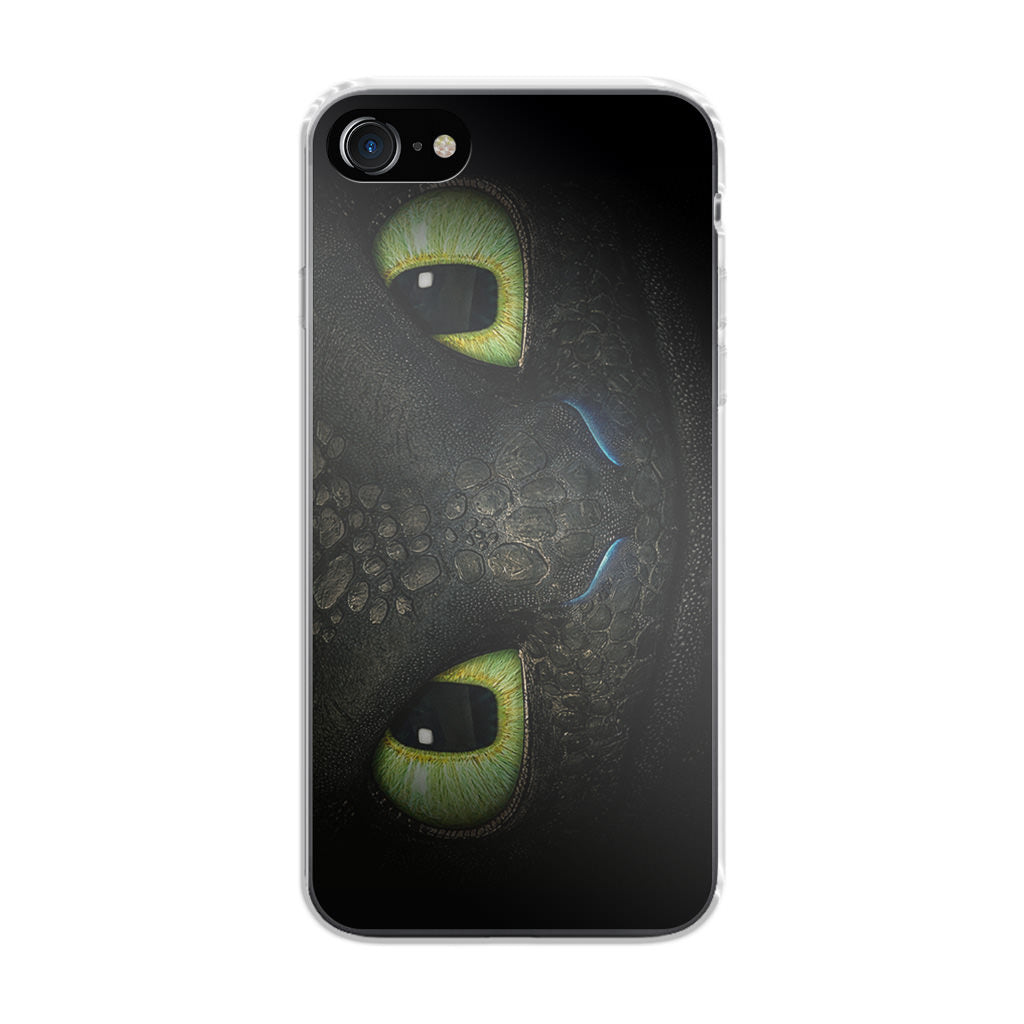 Toothless Dragon Eyes Close Up iPhone SE 3rd Gen 2022 Case