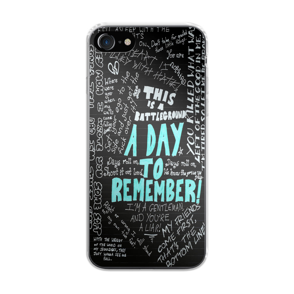 A Day To Remember Quote iPhone SE 3rd Gen 2022 Case