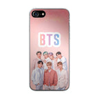 BTS Member in Pink iPhone SE 3rd Gen 2022 Case