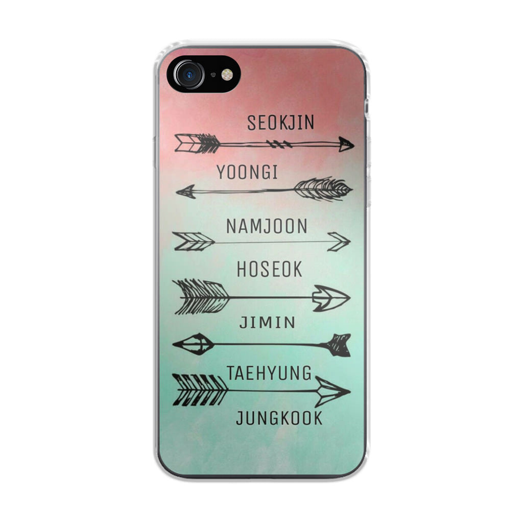 BTS Members Name iPhone SE 3rd Gen 2022 Case