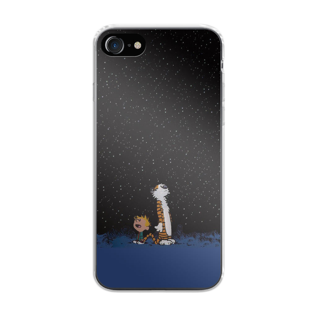 Calvin and Hobbes Space iPhone SE 3rd Gen 2022 Case