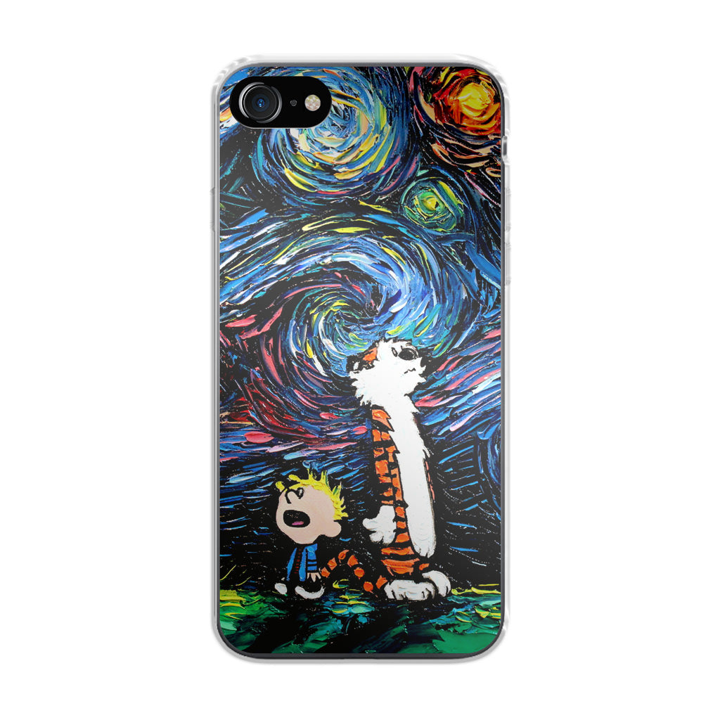Calvin Art At Starry Night iPhone SE 3rd Gen 2022 Case