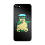 Cute Snorlax Umbrella iPhone SE 3rd Gen 2022 Case