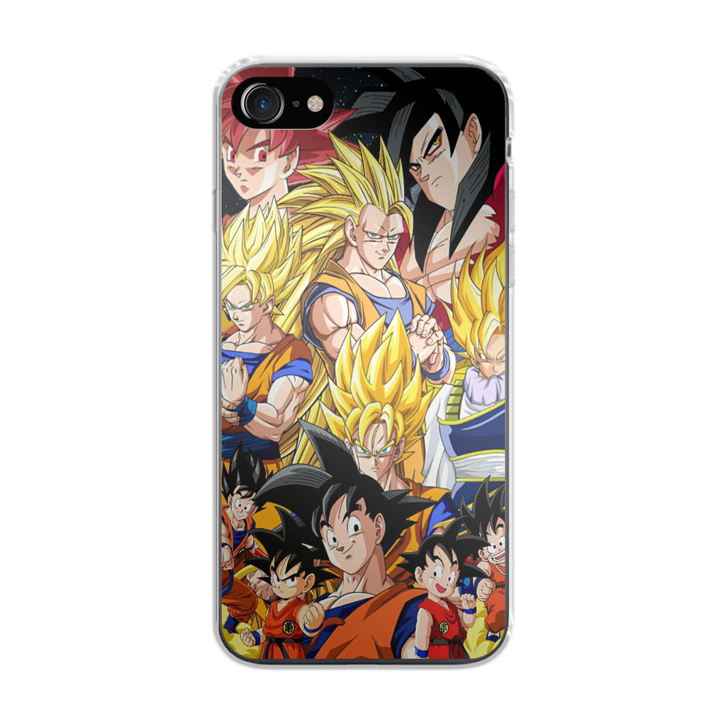 Dragon Ball Z Son Goku Transformation iPhone SE 3rd Gen 2022 Case