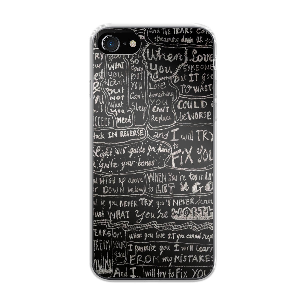 Fix You Lyrics iPhone SE 3rd Gen 2022 Case